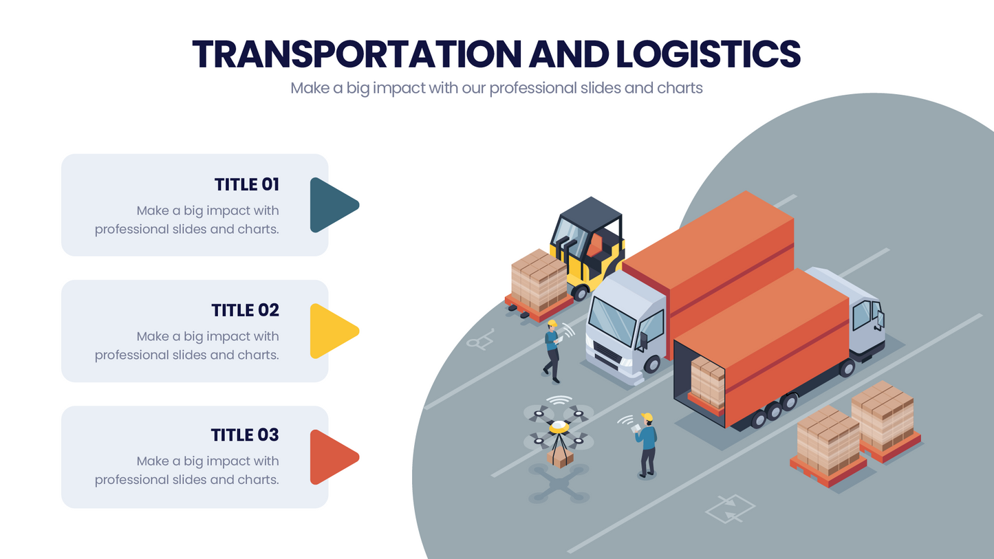 Transportation & Logistics Infographic templates