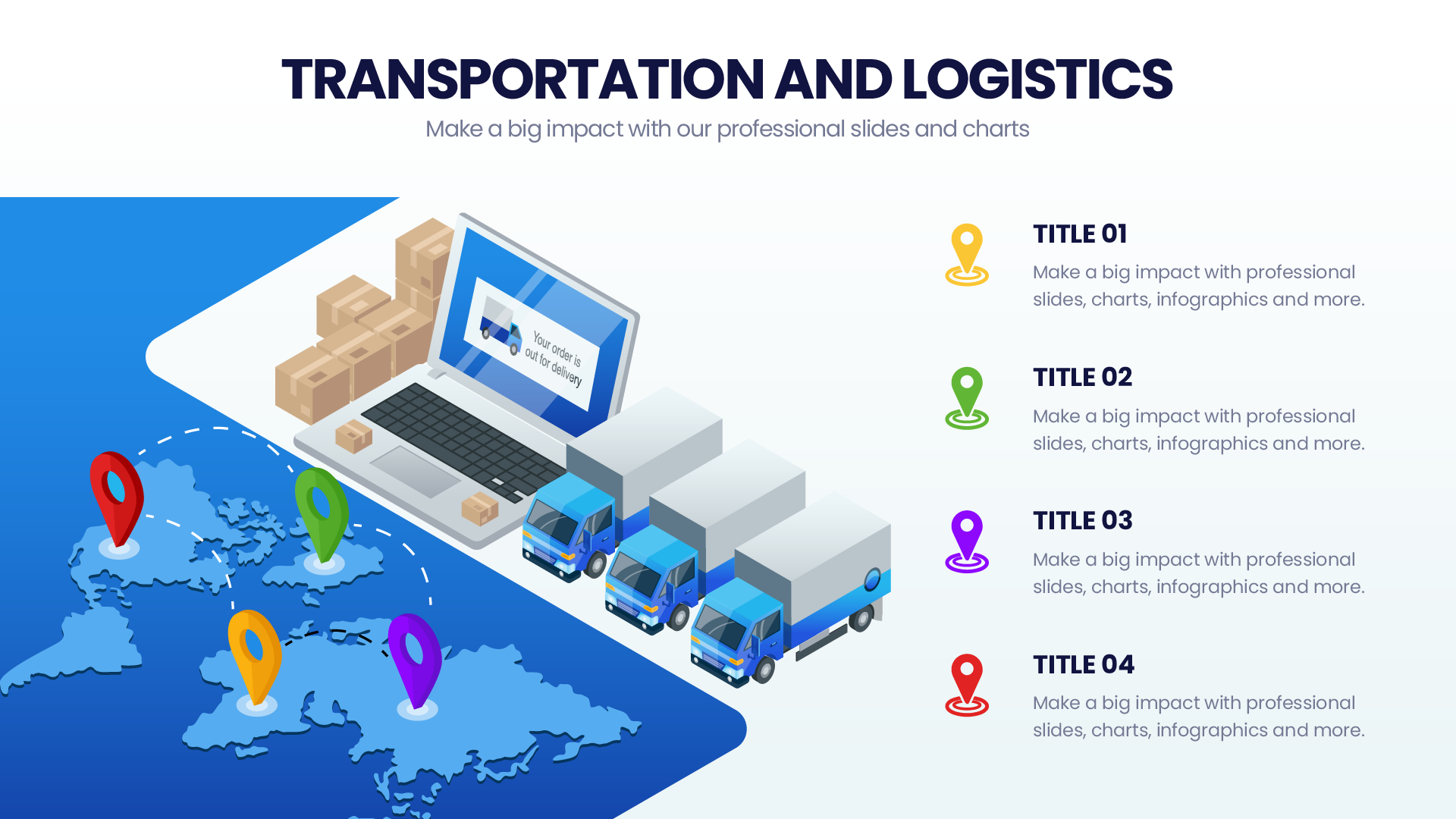 Transportation & Logistics Infographic templates