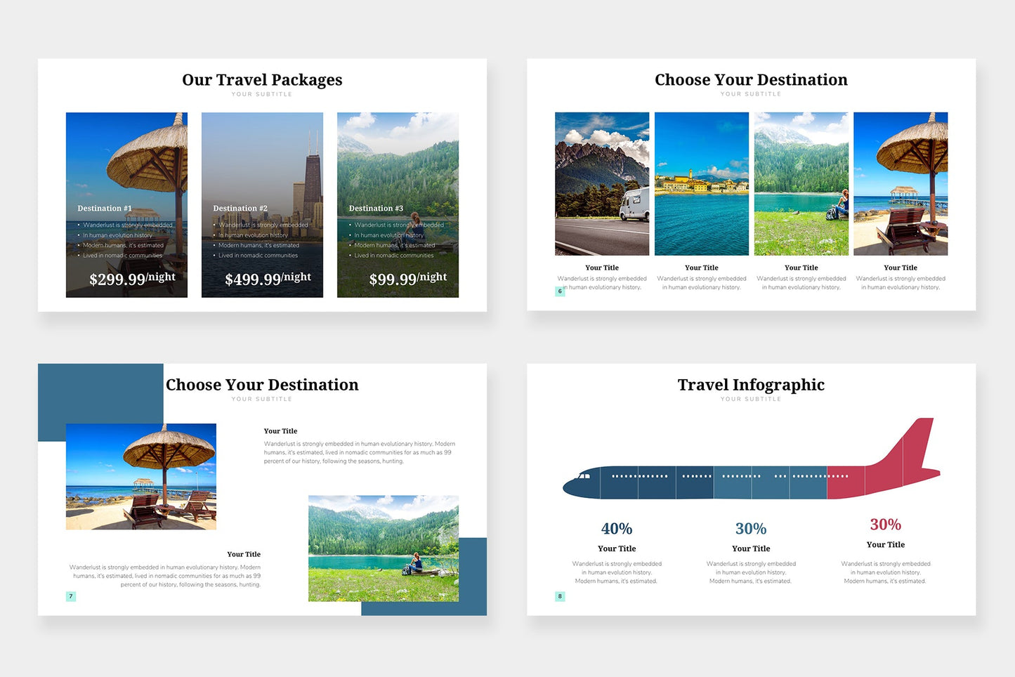 Travel Infographic templates