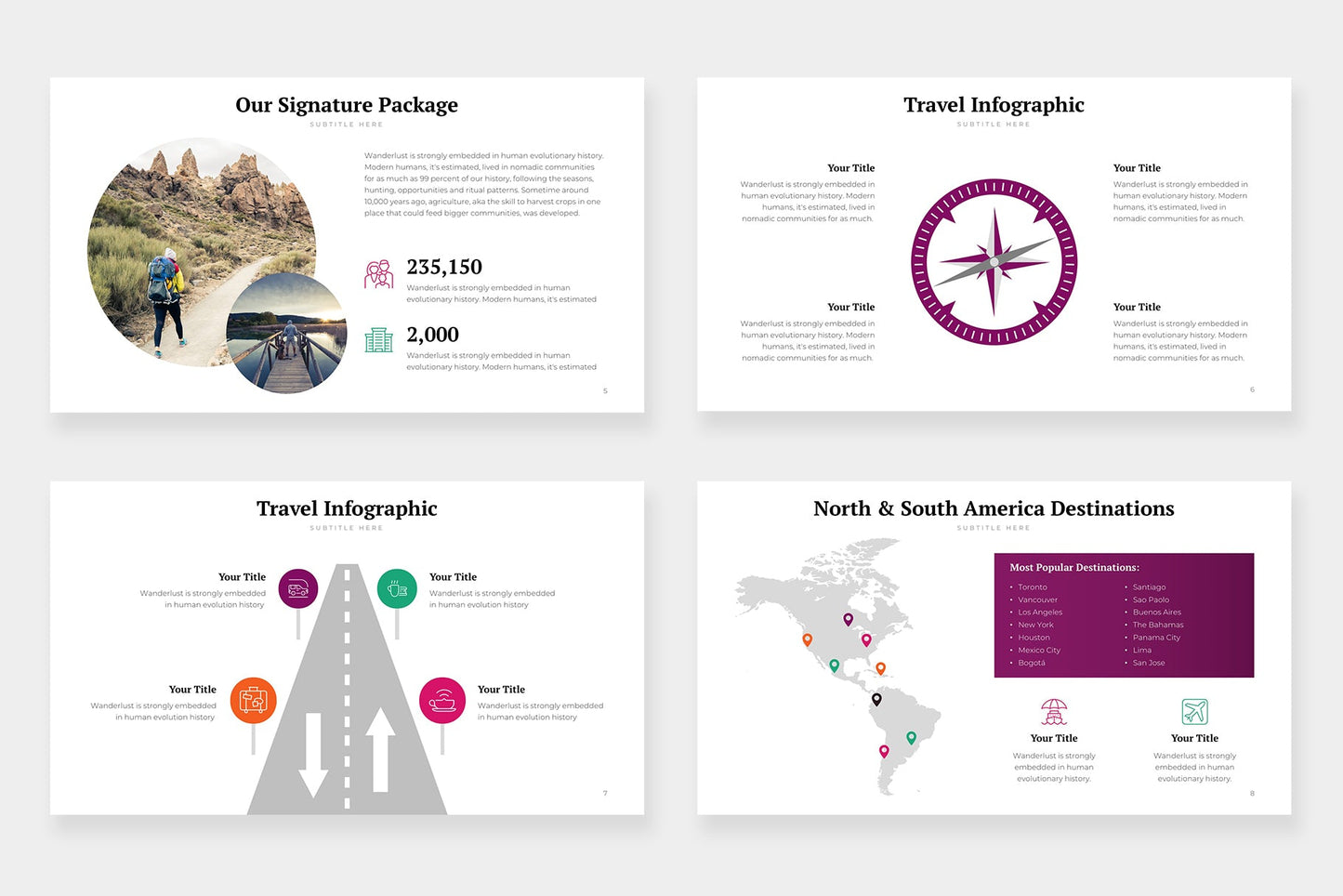 Travel Infographic templates