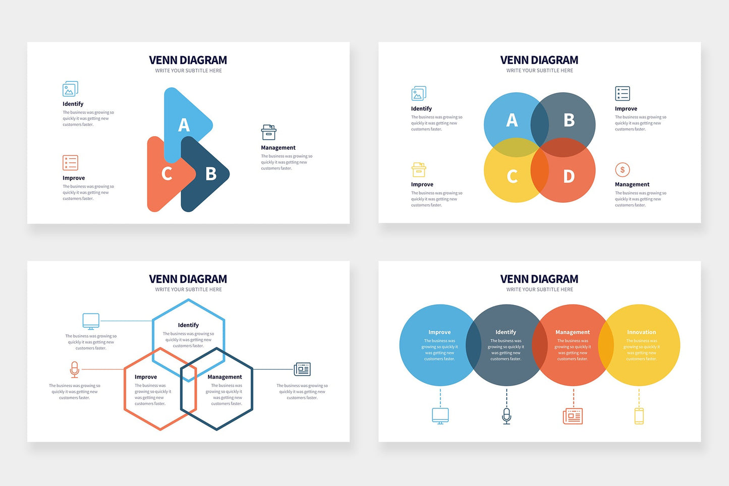 Venn Infographic templates