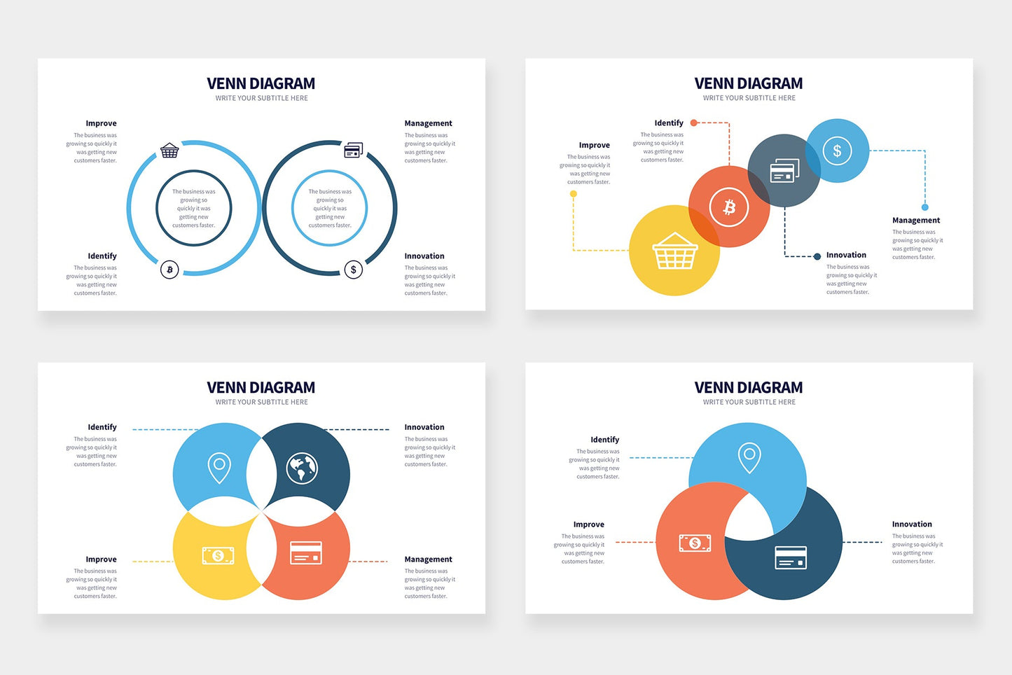 Venn Infographic templates