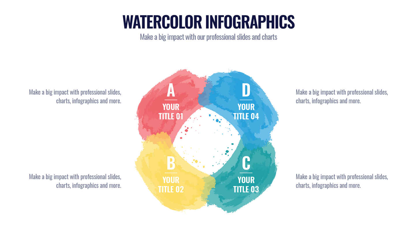 Watercolor Infographic templates