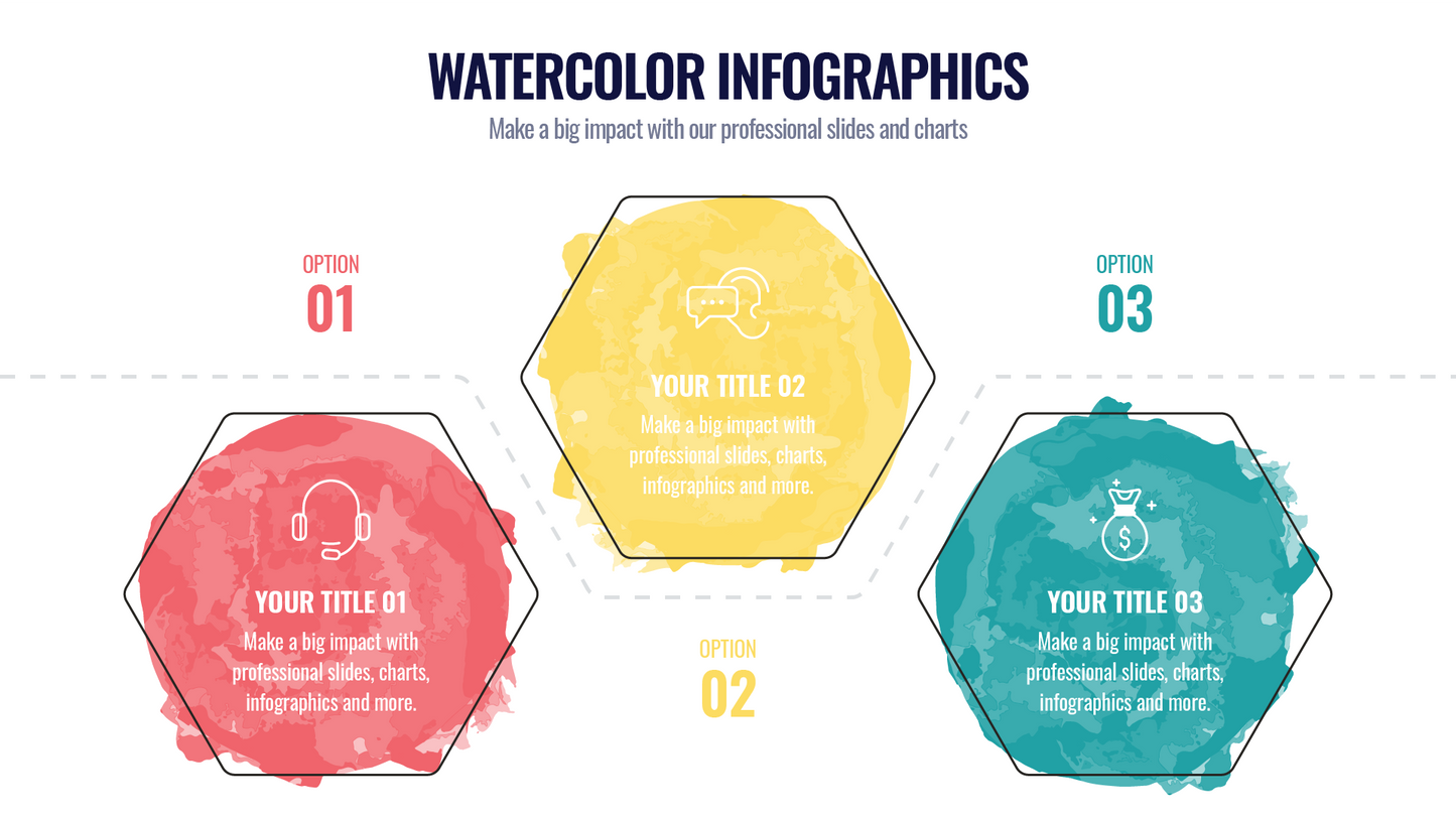 Watercolor Infographic templates