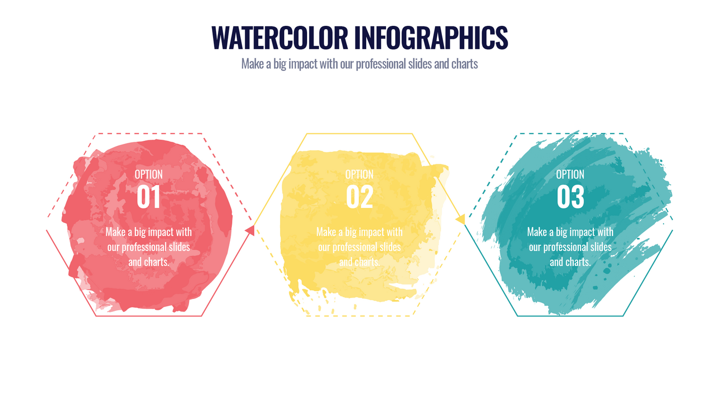 Watercolor Infographic templates