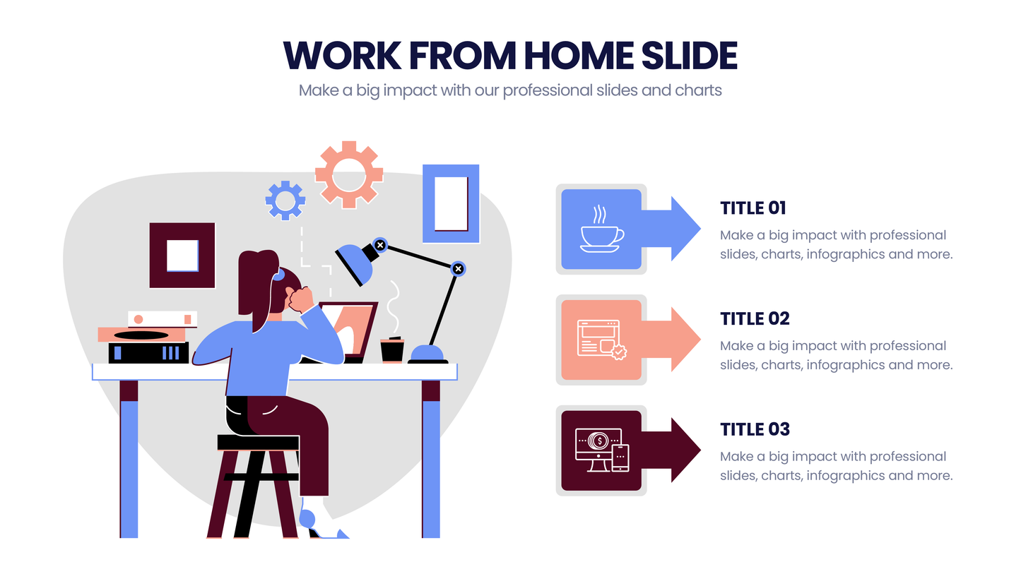 Work from Home Infographic templates