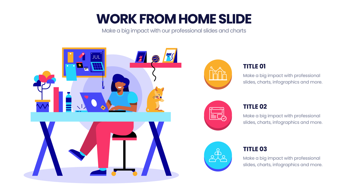 Work from Home Infographic templates