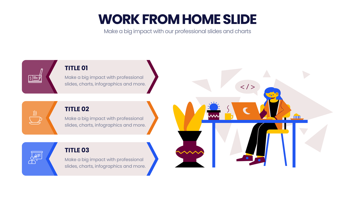 Work from Home Infographic templates