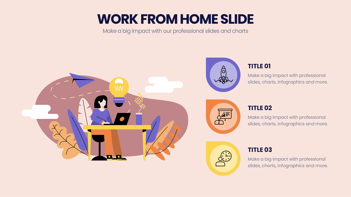 Work from Home Infographic templates