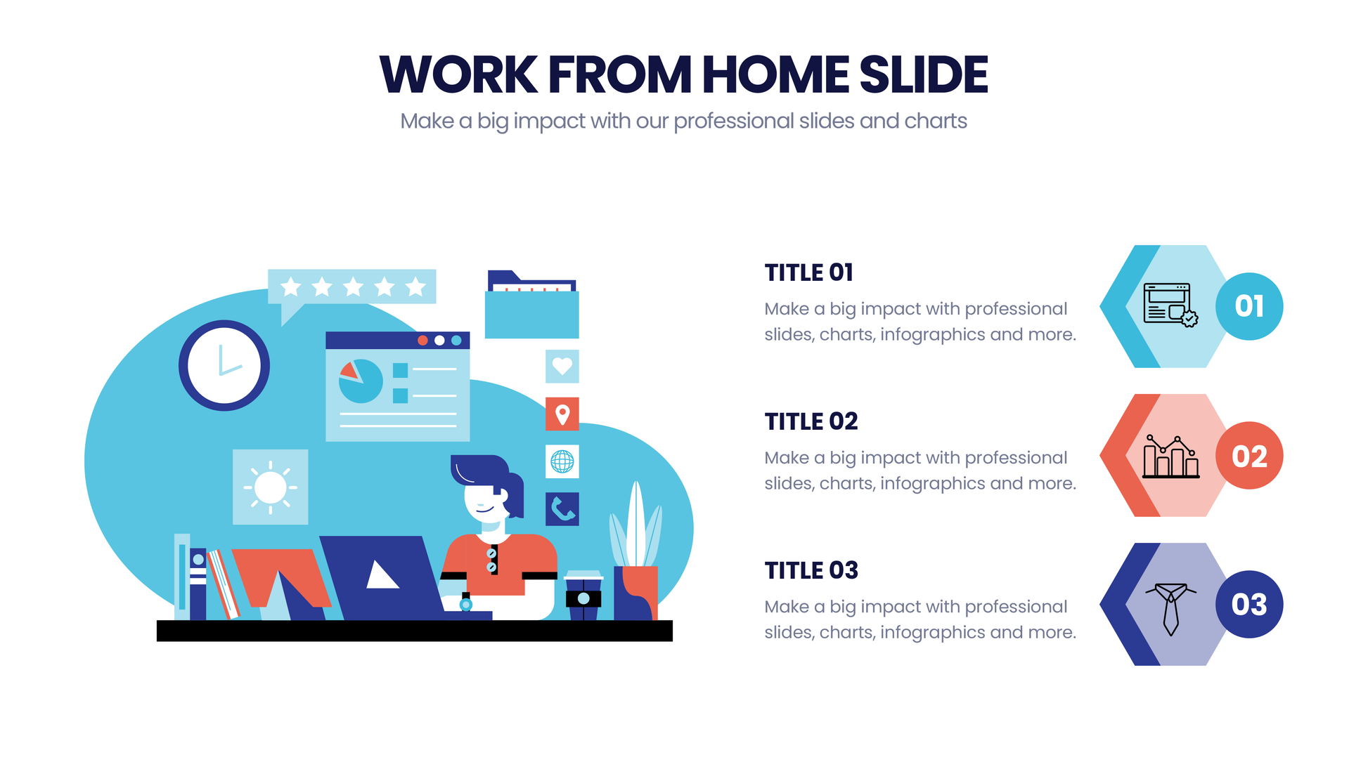 Work from Home Infographic templates