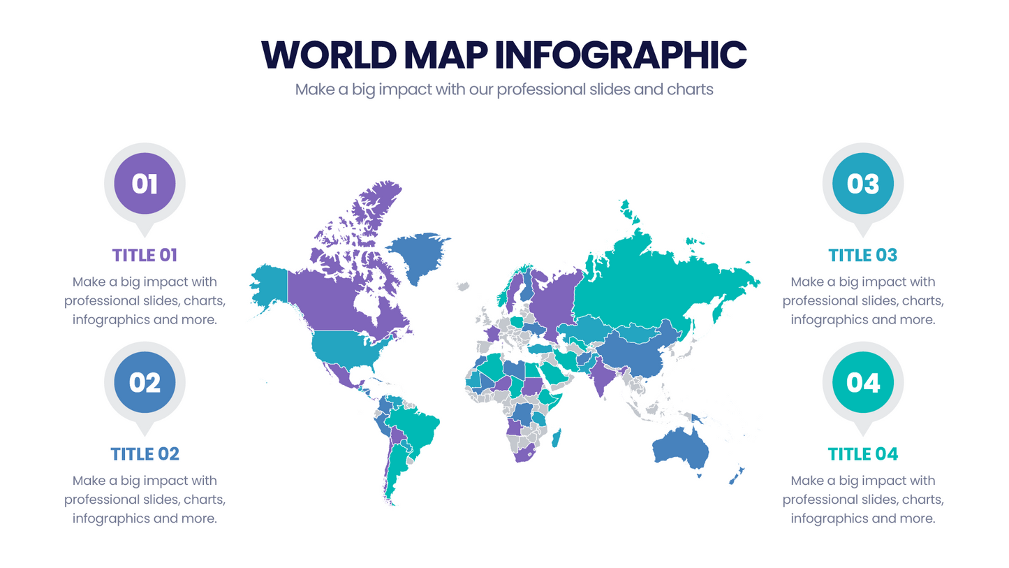 World Map Infographic templates