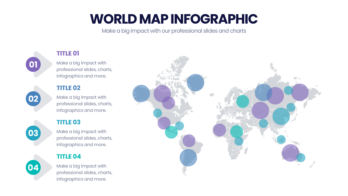 World Map Infographic templates