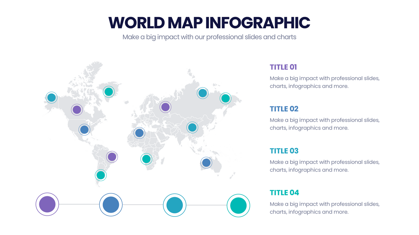 World Map Infographic templates