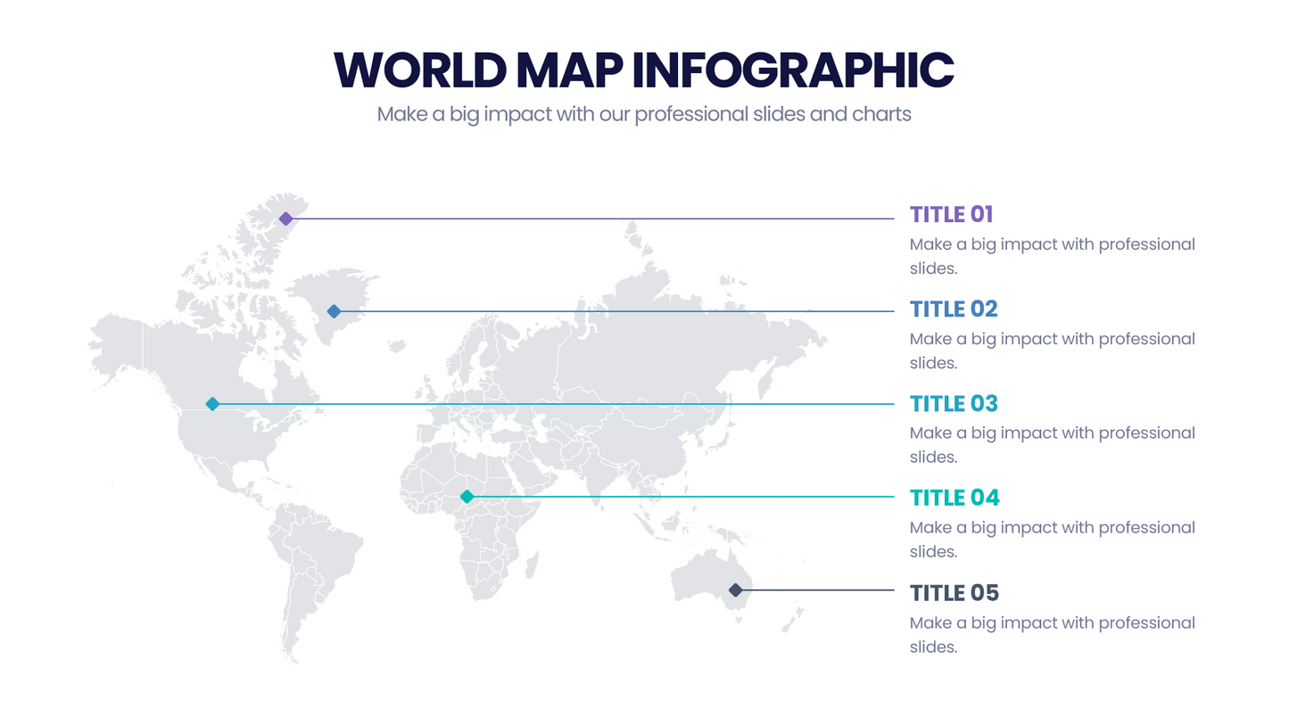 World Map Infographic templates