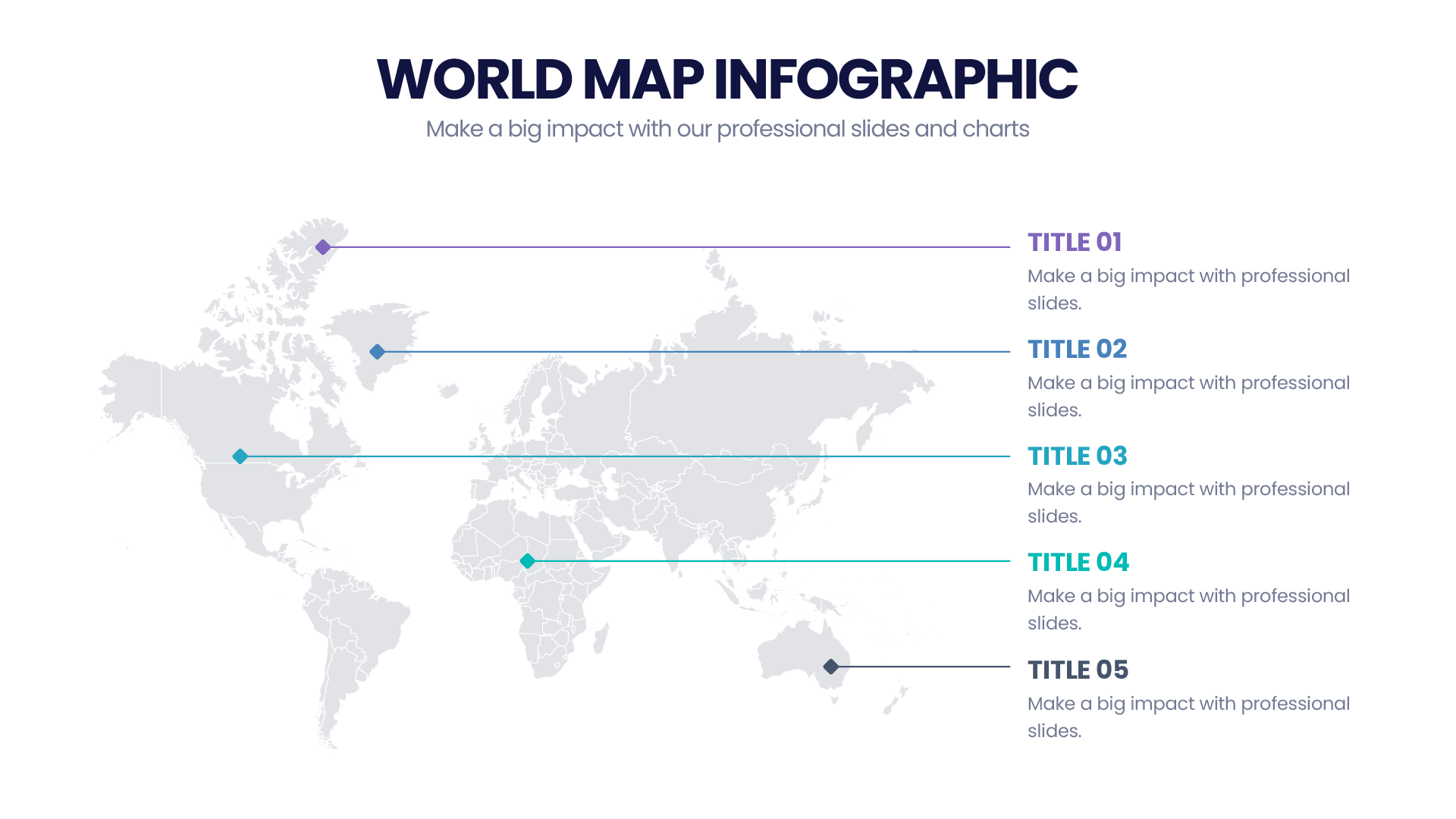 World Map Infographic templates