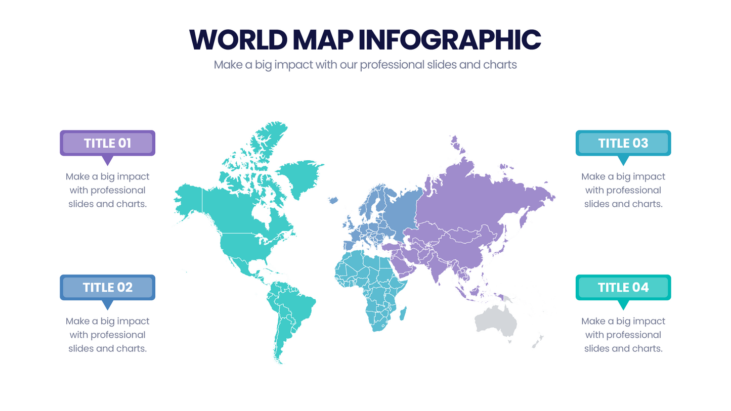 World Map Infographic templates