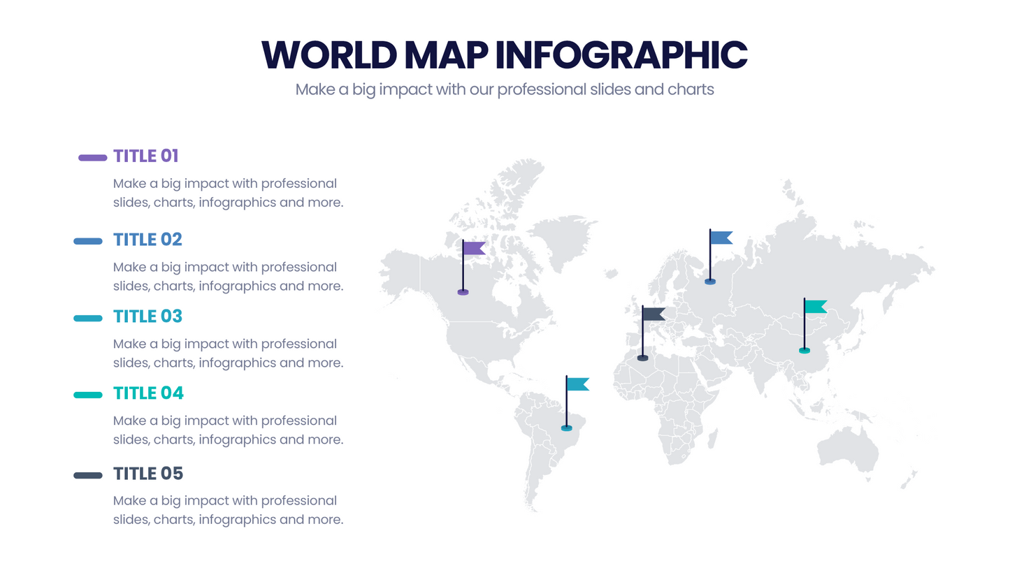 World Map Infographic templates