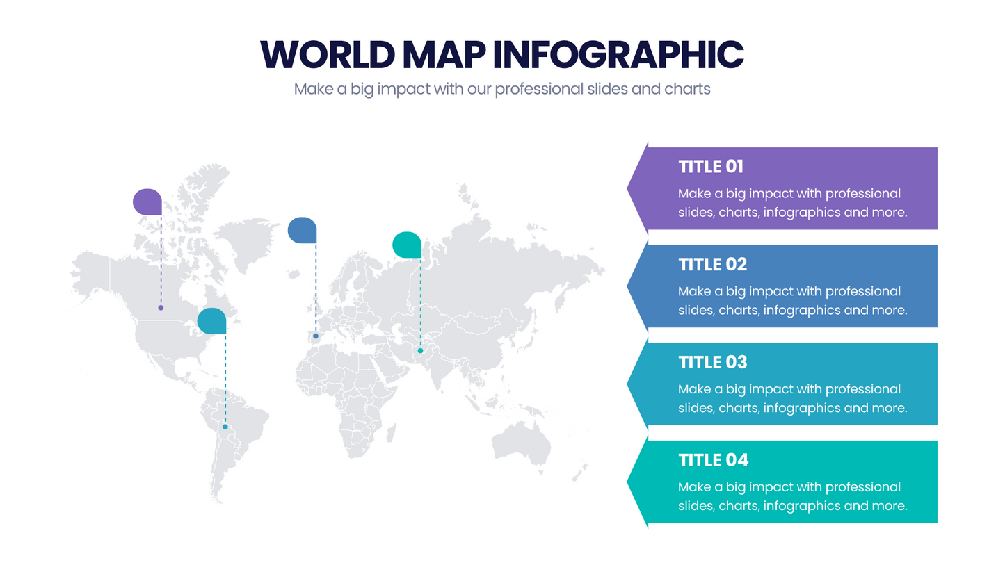 World Map Infographic templates