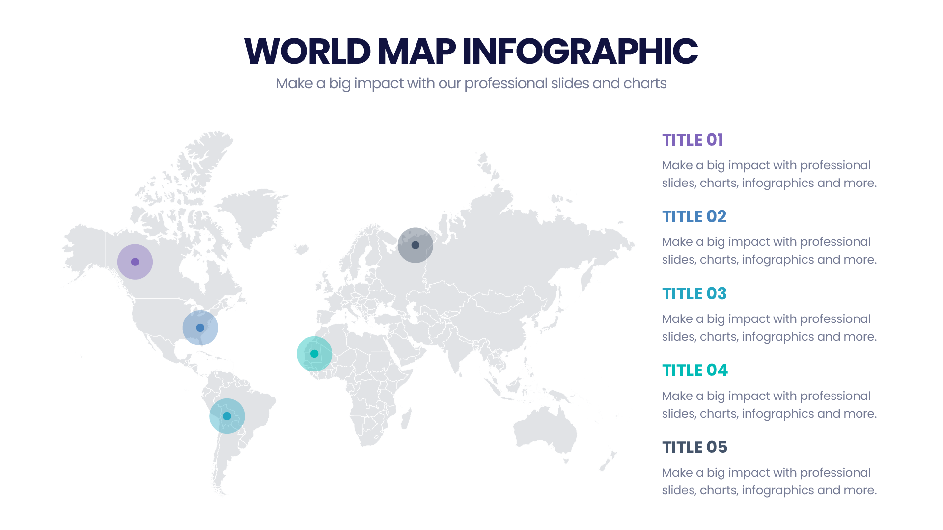World Map Infographic templates