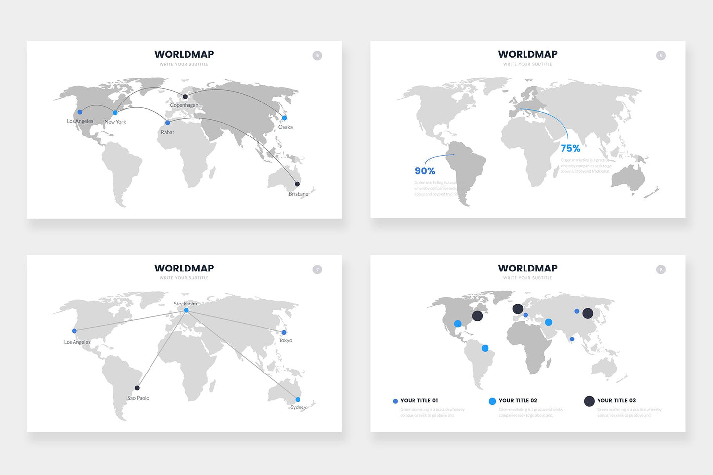 WorldMap Infographic templates