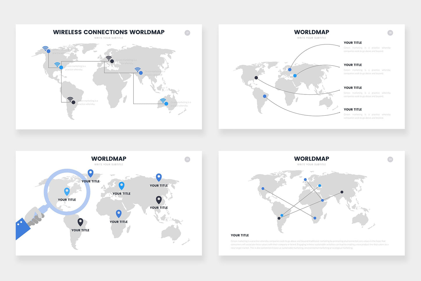 WorldMap Infographic templates